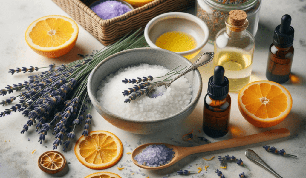 Badesalz selber machen mit Epsom Salz und Lavendel