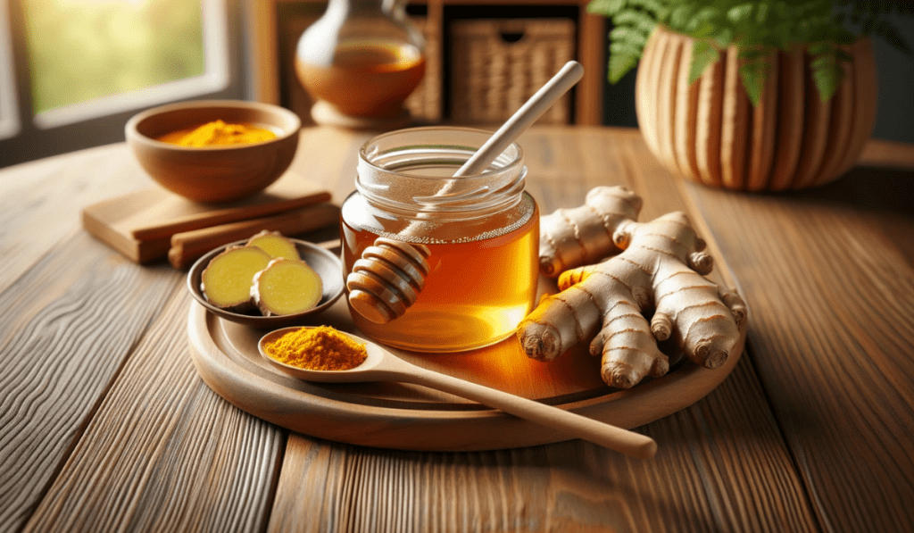 Honig mit Ingwer als natürliches Antibiotikum